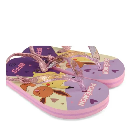 Tongs VIOLET Fille Motif Uni A Enfiler