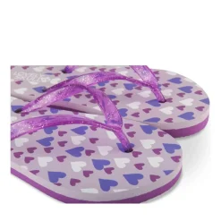 Tongs VIOLET Fille Motif Uni A Enfiler